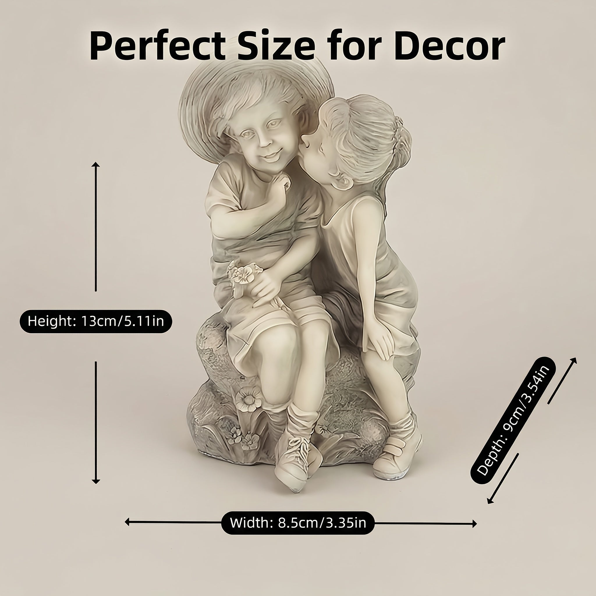[Resin Crafts Ornaments] Girl And Boy Kiss Resin Crafts Ornaments, Home Ornaments, Sculptures, Garden Decorations, And Ornaments