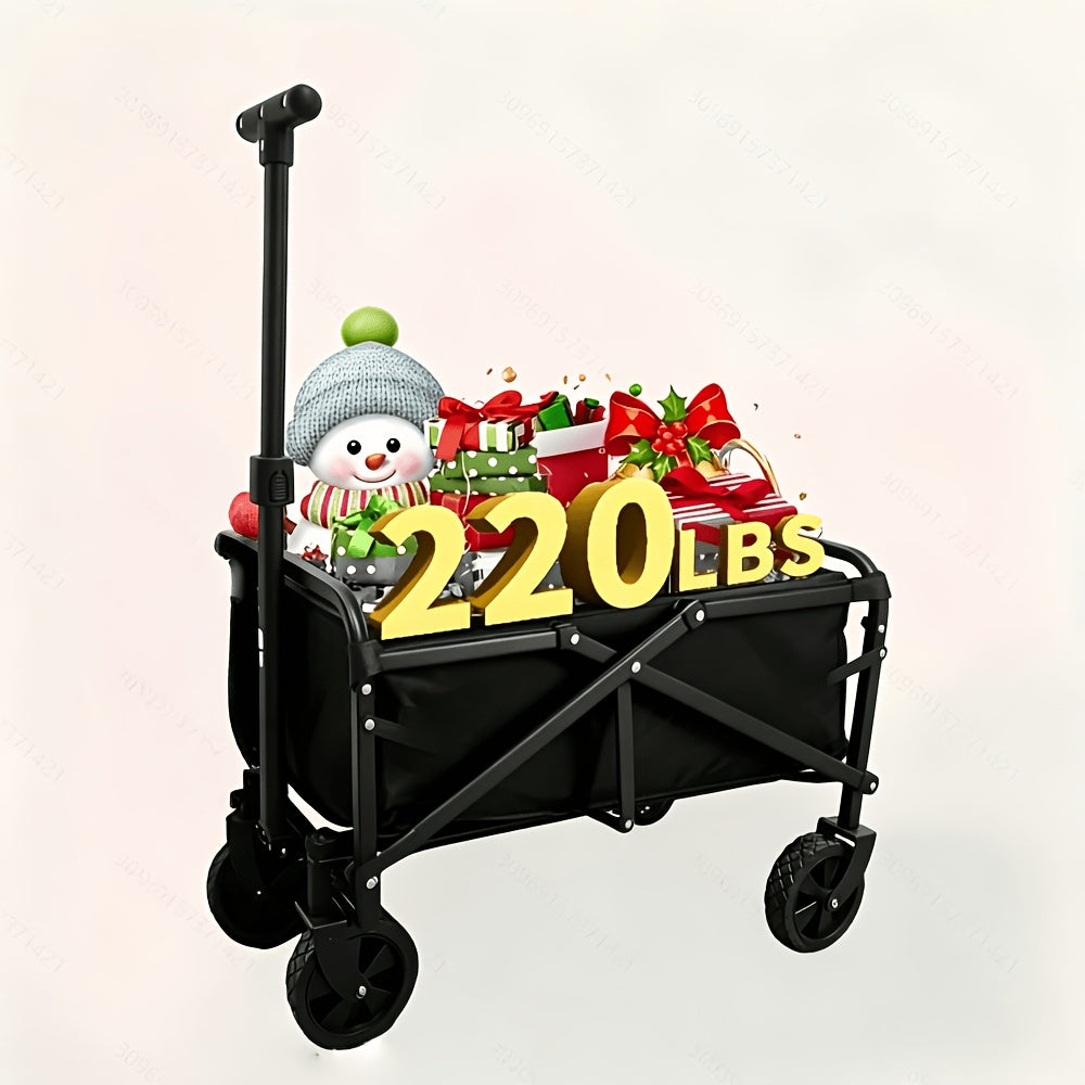 Foldable Sunshade Camping Cart, Ideal for Summer Outdoor Use Without Worrying about Sun Exposure