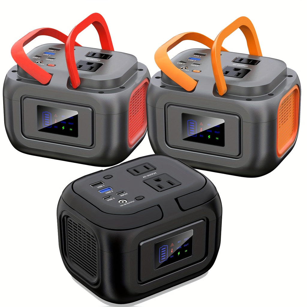[Portable Solar Generators] 120W Portable Power Station 97.68Wh with AC USB-C USB-A DC Output Power Bank Fasting Charging Solar Generators for Outdoor Camping RV Traveling Emergencies Home Use