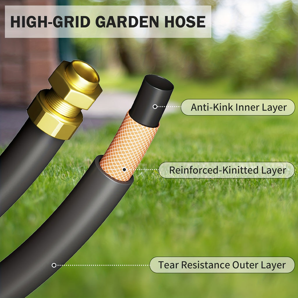 Retractable Garden Hose Reel 5/16 Inch X 42Ft/ 72 Ft, Super Heavy Duty, Any Length Lock, Slow Return System, Wall Mounted And 180 Deg Swivel Bracket
