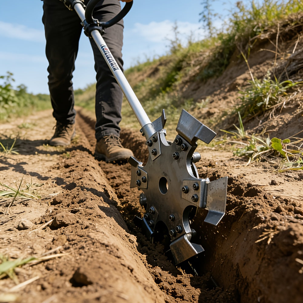 Specialized Tilling Wheel for Lawn Mowers, Multifunctional Weeding And Tilling Accessory Suitable for Farms, Orchards, And Garden Planting