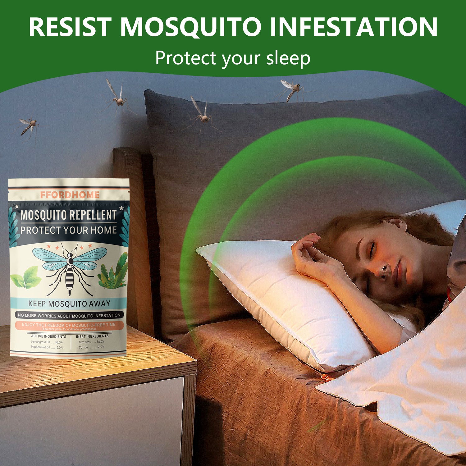 Mosquito Repellent for Patio, Indoor Mosquito Repellent Sachet, Mosquito Control for Garage, Outdoor Yard Mosquito Spray, Mosquito Repellent for Room, Travel Mosquito Repellent –  Must-Have Summer Mosquito Repellent