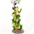 1pc, Outdoor Garden Solar Statue Light, Resin Crafts Three Frog Shaped Statue Decoration, Outdoor Lawn Light, Garden Decor, Yard Decor, Lawn Decor