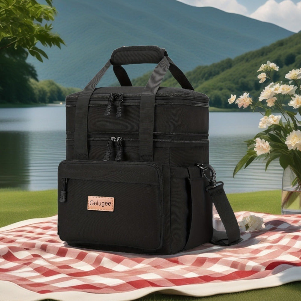 Multi-Use Adjustable Cooler Bag - Sports Wind And Ice Storage for Camping Picnic, Large Capacity Thermal Tote with Shoulder Strap, Men Women Adults Outdoor Work Travel Gear Non-Food Direct Contact