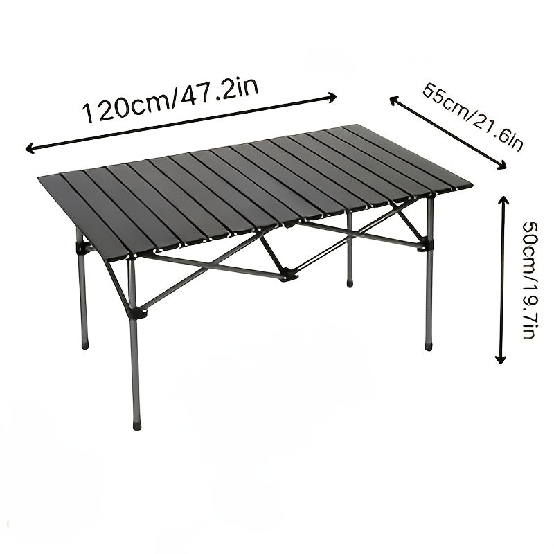 Portable Folding Patio Table Includes Storage Bag. Lightweight And Foldable Patio Table Outdoor Table Sturdy Construction Suitable for Patios Gardens Terraces Picnics Barbecues Beaches Parties Compact And Durable Design Suitable for Various Occasions