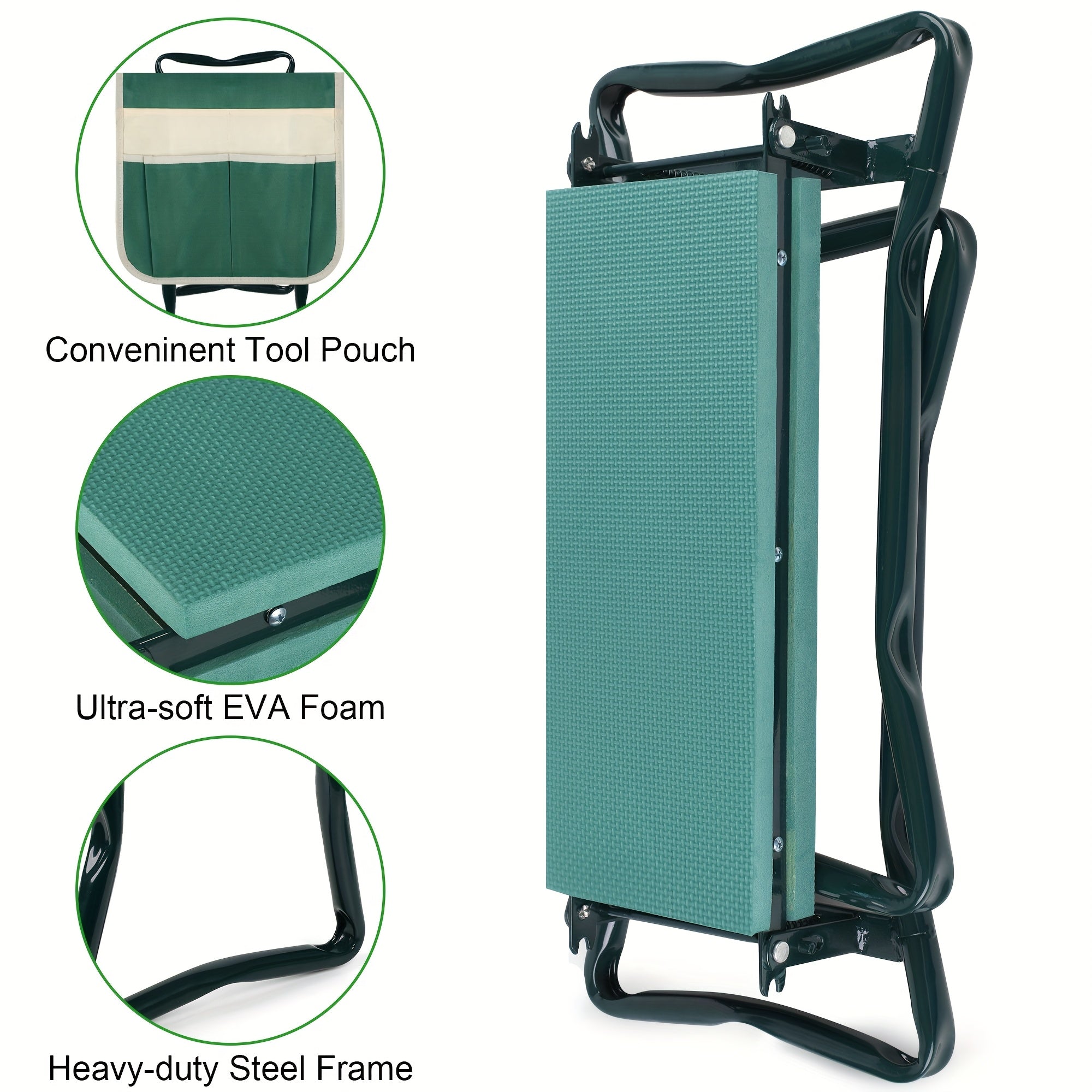 A Garden Kneeling Pad And Seat That Features a Thick And Wide Soft Cushion, This Foldable Gardening Bench Is Sturdy Enough for Both Kneeling And Sitting, Making It an Excellent Gift for Women And Seniors Who Love Gardening