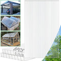 8/15pcs Polycarbonate Greenhouse Panels, 4ft X 2ft Twin-Wall Polycarbonate Sheets, Greenhouse Replacement Panels All Weather Clear Roof Panels(0.16/0.24/0.32inch)