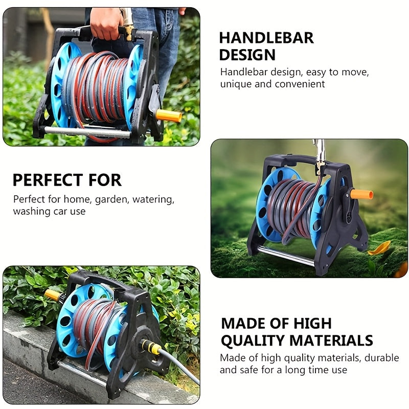 1pc Water Hose Reel Cart, Up to 115 Feet Length Water Hose, Portable Hose Holder, Outdoor Metal Garden Hose Reel, Colorful Box Packaging Can Be a Gift to Family And Friends
