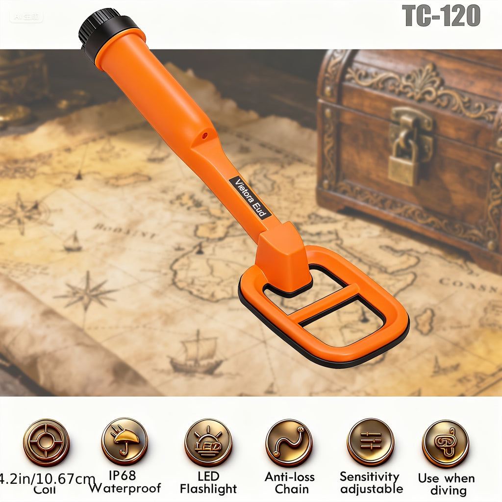 Underwater Metal Detector Submersive IP68 Fully Waterproof Metal Detector for Adults Under Water 100ft, Can detect All Metals with Large Coil, Accurate and Precise
