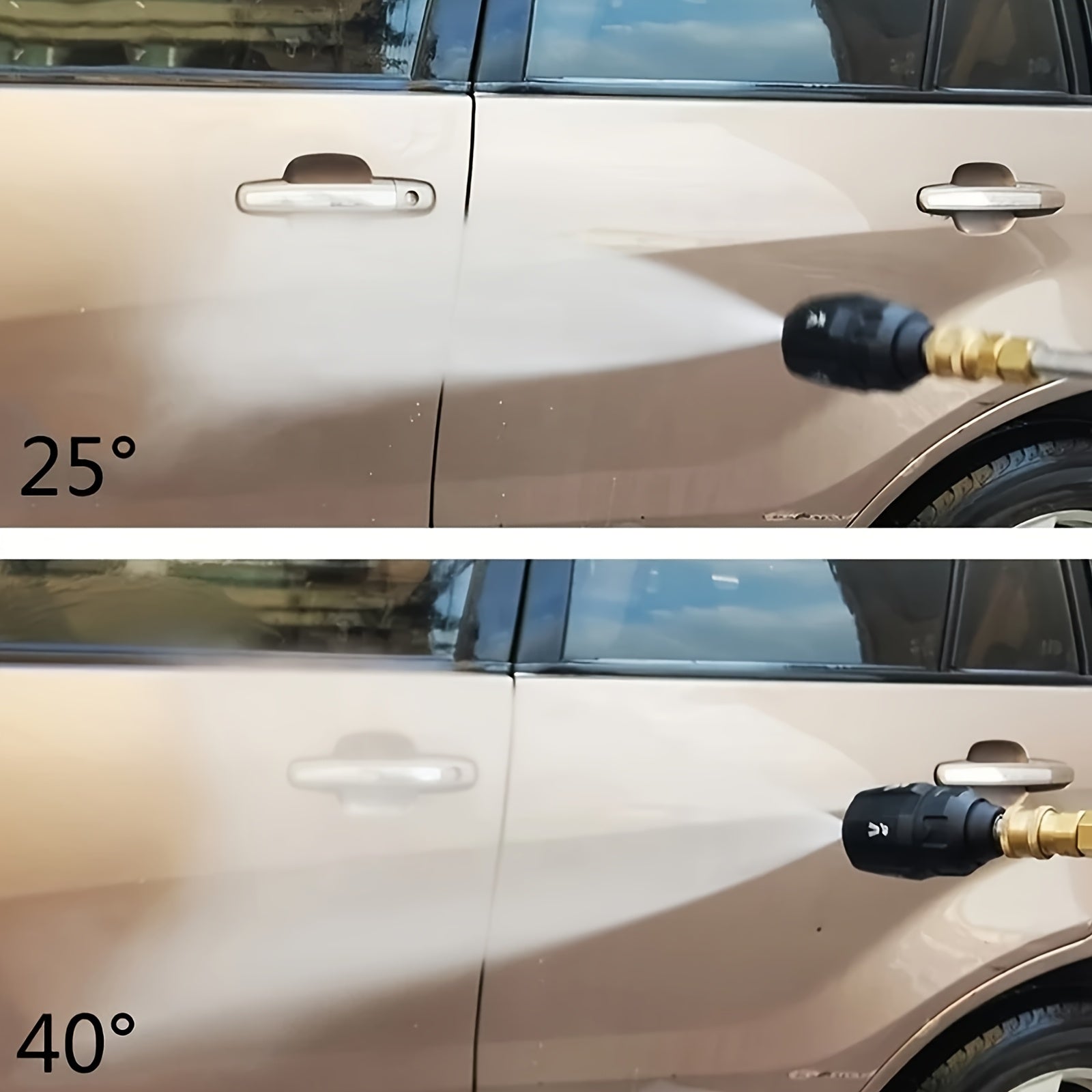 5-in-1 High-Pressure Car Wash Nozzle - Professional Quick-Connect Spray Gun with Adjustable Jet/Fan/Mist Modes (0°-65°), 5-Section Nozzles for Deep Cleaning, Durable Plastic Construction & Ergonomic Design for Car Washing, Car Cleaning Tools, Efficient Cl