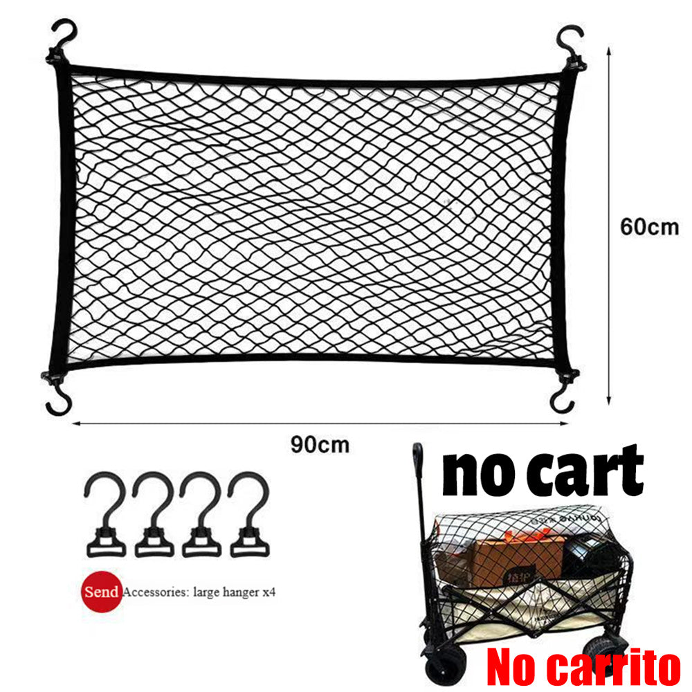 1pack Camping Cart Mesh, Camping Cart Net Bag, Small Cart Mesh Garden Cart, Fixed Net, Camping Cart Storage Net (No cart）
