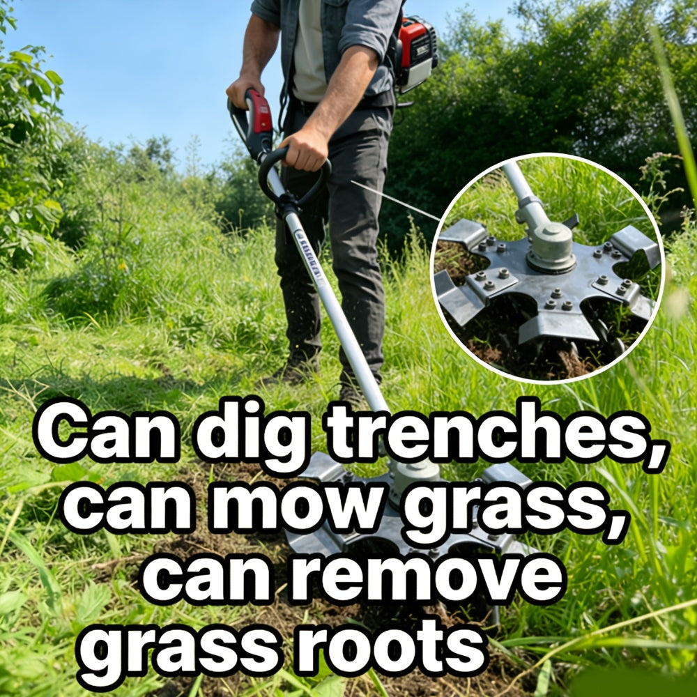 Specialized Tilling Wheel for Lawn Mowers, Multifunctional Weeding And Tilling Accessory Suitable for Farms, Orchards, And Garden Planting