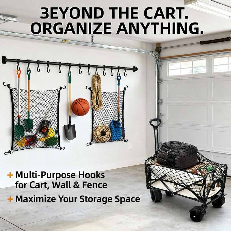 [83pcs Component 1pc Pack] Made of High-Strength Load-Bearing Material, The Mesh Bag Can Be Used to Store Everyday Items in The Car Or to Secure Sports Equipment And Luggage in The Trunk. It Is Foldable And Can Be Easily Folded When Not in Use