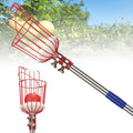 YEYEBEST Fruit Picking Tool, Fruit Picking Pole with Basket Height Adjustable, Mango, Lemon, Orange, Apple Picker, Fruit Catcher Tree Picker for Obtaining Fruit