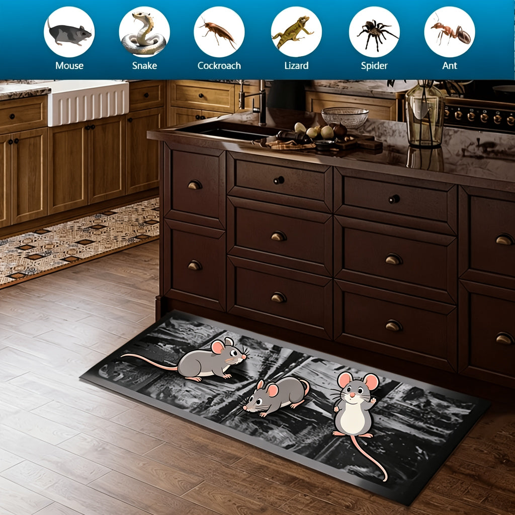 [Non-Toxic Mouse Trap] 4/8pcs Sticky Mouse Carpet Trap-47.24 Inches/23.62 Inches Strong Adhesive Mouse Trap, Non-Toxic, Suitable for Home Gardens, Warehouses And Other Places, No Need for Electricity, Inconspicuous And Convenient to Set Traps
