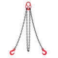 VEVOR Chain Sling, 5/16 in x 10 ft Lifting Chains with 2 Leg Grab Hooks, Heavy Duty G80 Alloy Steel Lifting Sling, 7000LBS Capacity, Adjustable Engine Chain Hoist Lifts for Cargo Security Towing