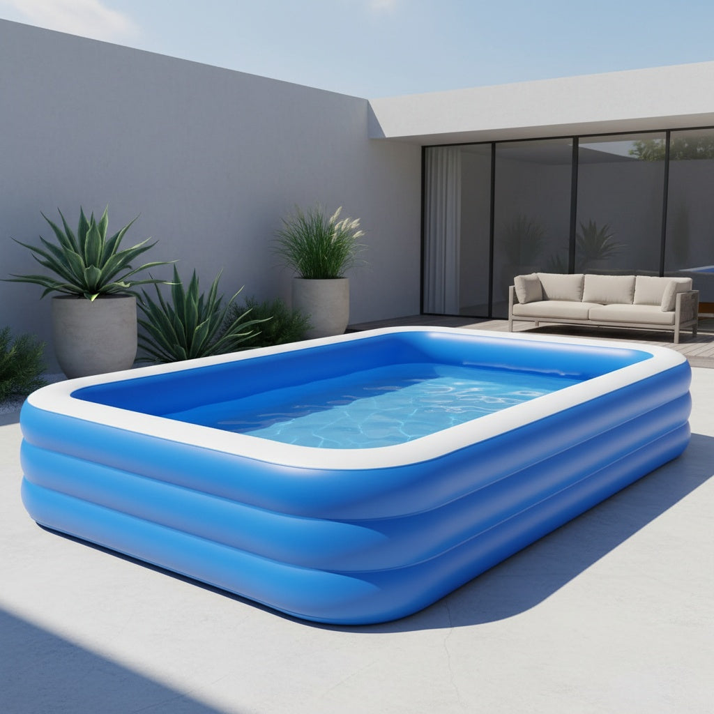 Adult Inflatable Swimming Pool, Super Large And Thick Family Swimming Pool, Thick Water Pool, Foldable And Easy to Store. Available In Multiple Sizes Such As 59/70/82/102/118 Inches. Suitable for Outdoor Use, Garden, Backyard And Summer Parties.