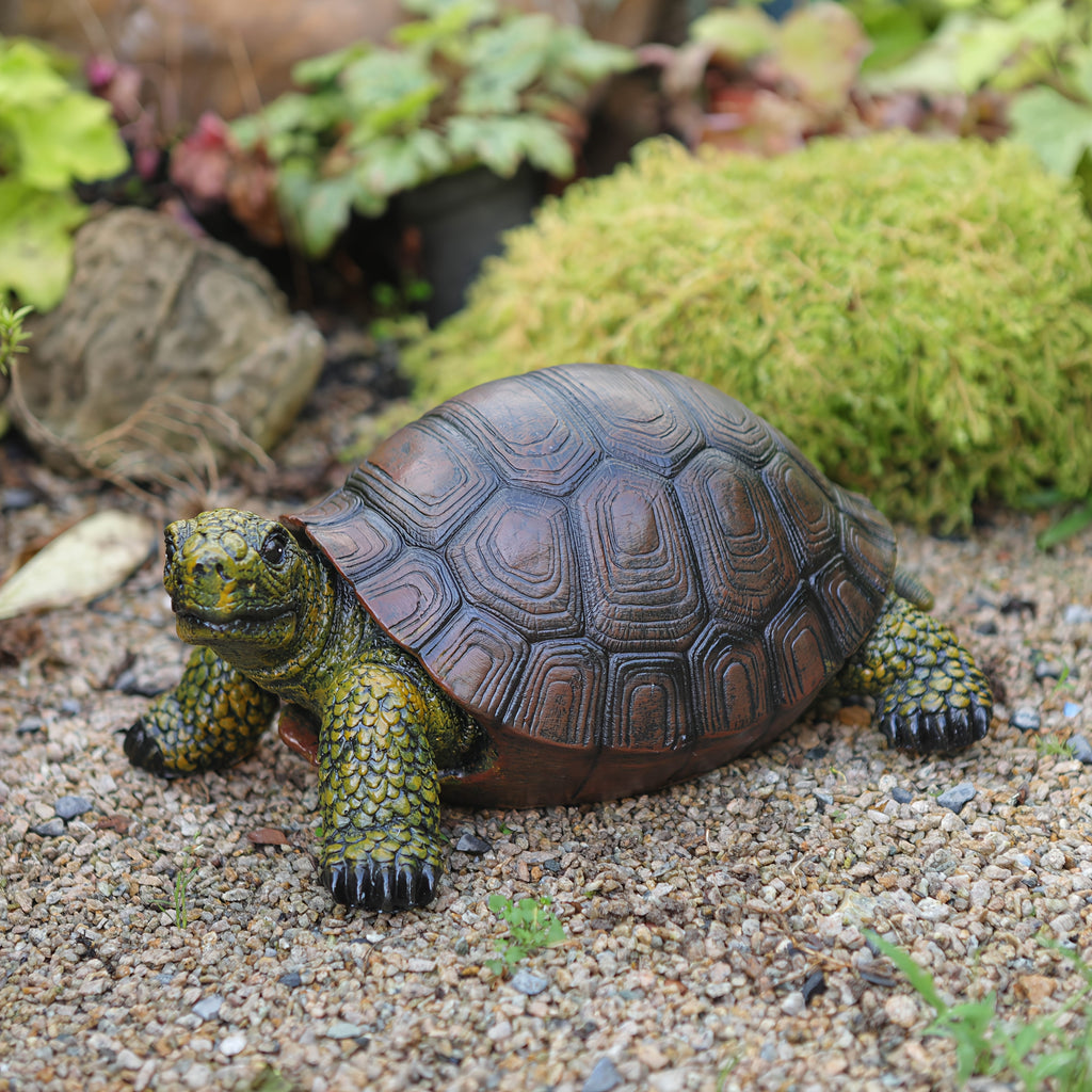 1pc a Beautifully Crafted Turtle Figurine, Made from Resin, Designed As an Artistic Representation of an Animal. Ideal for Enhancing Outdoor Spaces Like Gardens, Courtyards, And Ponds - Perfect for Independence Day Celebrations, It Is Durable