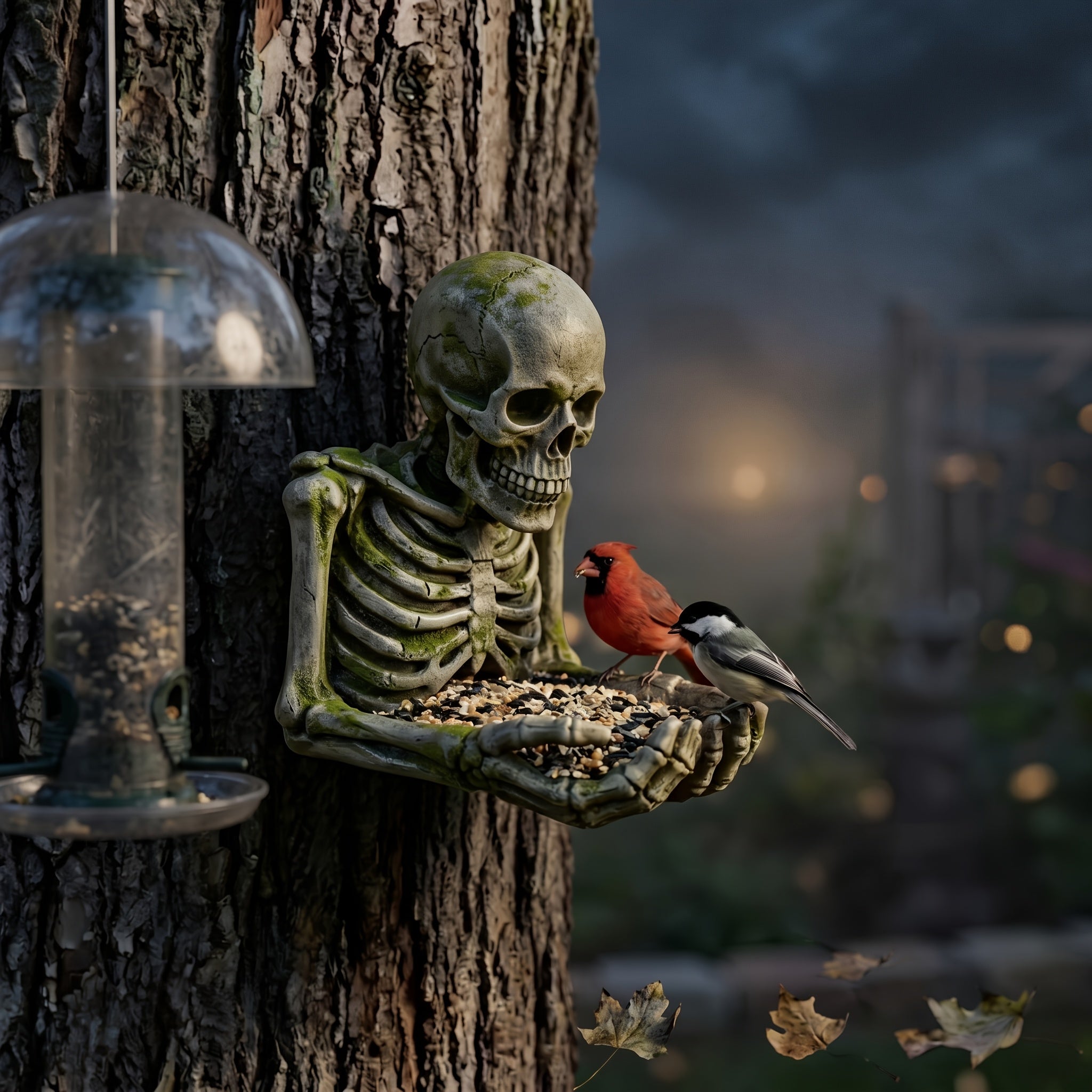 A Unique Small Bigfoot Bird Feeder, Specially Designed for Wild Birds, Featuring A Quirky Woodsman, Can Attract More Birds to Your Garden And Is Suitable for Durable Outdoor Use.