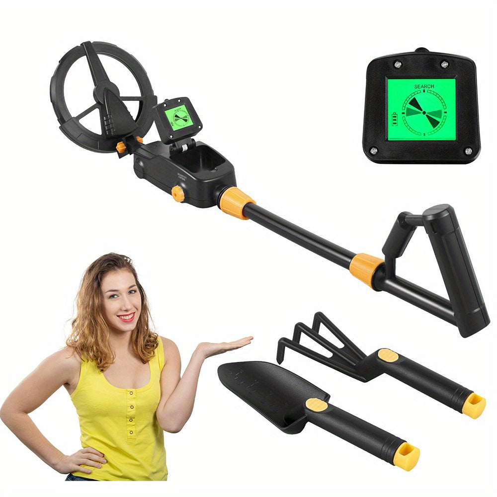 Rechargeable Metal Detector, Professional Pinpointer Higher Accuracy Golden Finder Detector Kit with LCD Display
