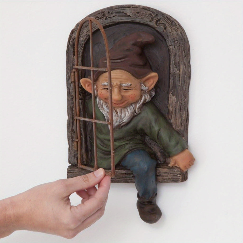 1pc a 5.9-Inch Elf Figure Designed to Hug Trees - a Playful Garden Ornament Ideal for Both Christmas And Halloween