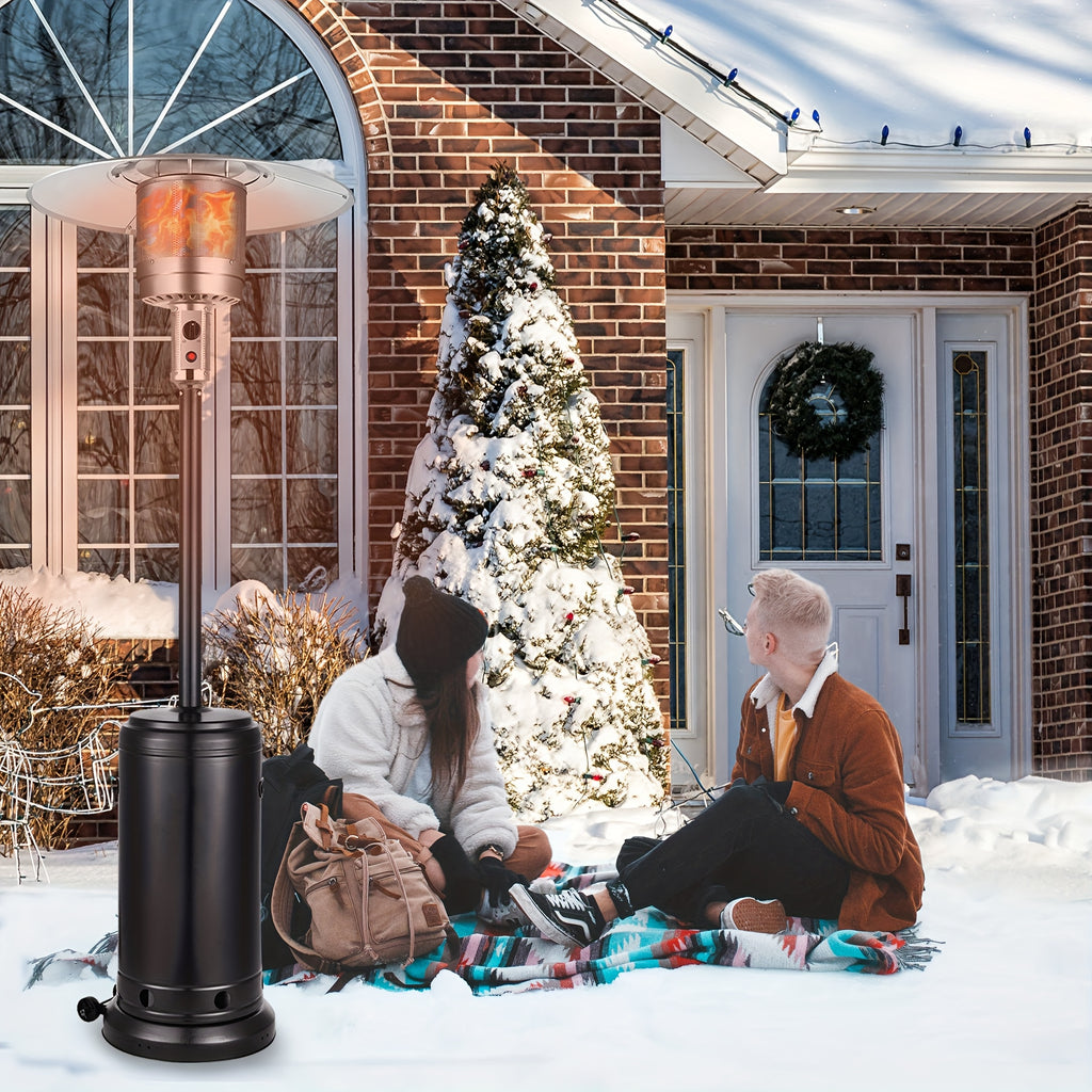 Vivicreate 9/88/90 INCH [48, 000/5500] BTU Heavy Duty Double Layer Stainless Steel Propane Outdoor Heater, Metal, No Electricity Required, Fast Heating Up In 1 Minute, Built-in Ignition, Suitable for Outdoor Use, Christmas Gift Ideas