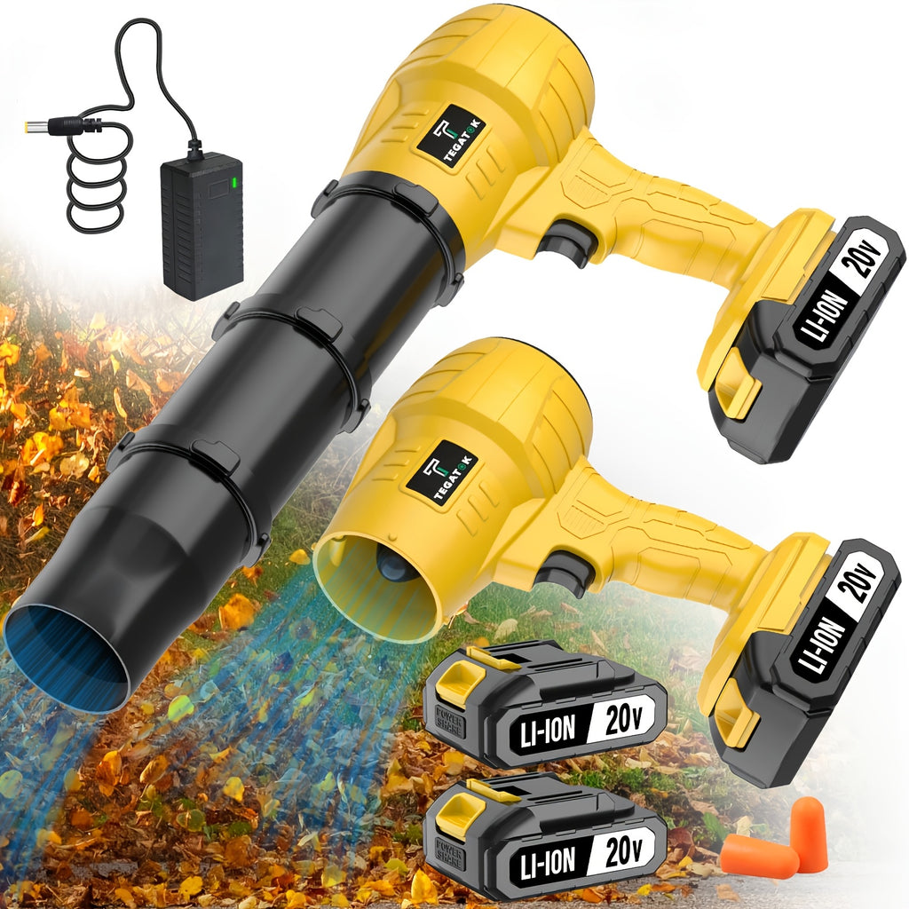 Turbo Blower, 20000RPM Electric Cordless Leaf Blower, 20V 2.0/4.0AH Battery Jet Dry Blower, High Pressure Air Blower, Jet Blower Car Dryer, Hand Held Snow Blower, Home Outdoor, Blowing Leaves And Dust, Birthday Or Holiday Gifts