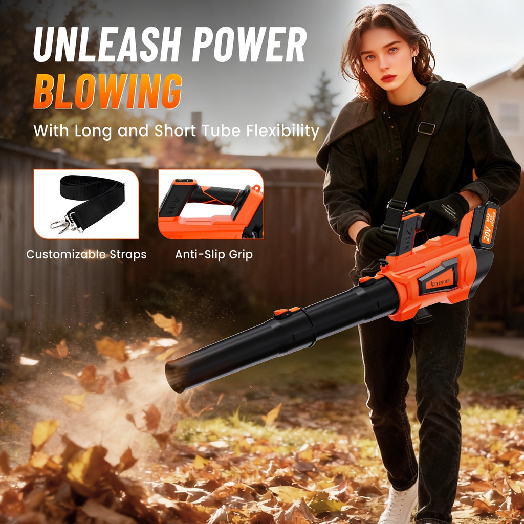 [Christmas Gift] Portable Wireless Leaf Blower, Lightweigh And TWireless Leaf Blower, Portable Rechargeable Blower, Small And Lightweight Car Duster, Compact Handheld Vacuum Cleaner, Which Can Easily Maintain Lawns And Gardens, Christmas Gift, Local Wareh