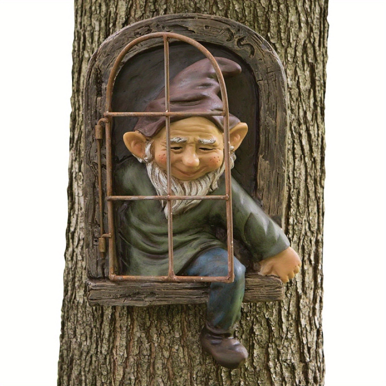 1pc a 5.9-Inch Elf Figure Designed to Hug Trees - a Playful Garden Ornament Ideal for Both Christmas And Halloween