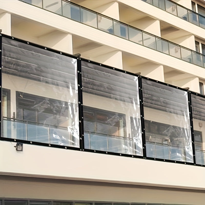 1pc UV-Resistant Transparent Tarp - Waterproof, Windproof & Dustproof Plastic Cover for Gardens, Balconies, Greenhouses & Succulents, Garden Houses