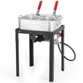 Outermust 18 Qt Outdoor Deep Fryer, 58000 BTU Heavy Duty Fish Fryer Featuring 2 Baskets, Perfect for Outdoor Cooking, Grilling, BBQ Gatherings & Camping