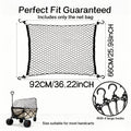 [83pcs Component 1pc Pack] Made of High-Strength Load-Bearing Material, The Mesh Bag Can Be Used to Store Everyday Items in The Car Or to Secure Sports Equipment And Luggage in The Trunk. It Is Foldable And Can Be Easily Folded When Not in Use