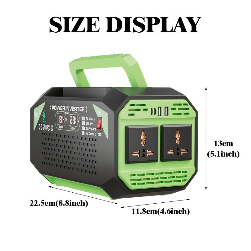 1000W Pure Sine Wave Power Inverter 12VDC to 110V/120V AC for Solar System/RV/Off-Grid/Truck/Home Backup