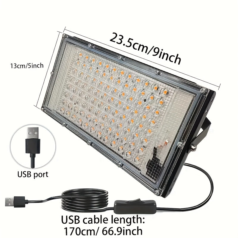 Grow Lights for Indoor Plants, LED Plant Lights, Full Spectrum Growing Lamps, USB Powered Indoor Plant Growth Lamp, Hydroponic Supplemental Lighting for Vegetables, Succulents, Flowers