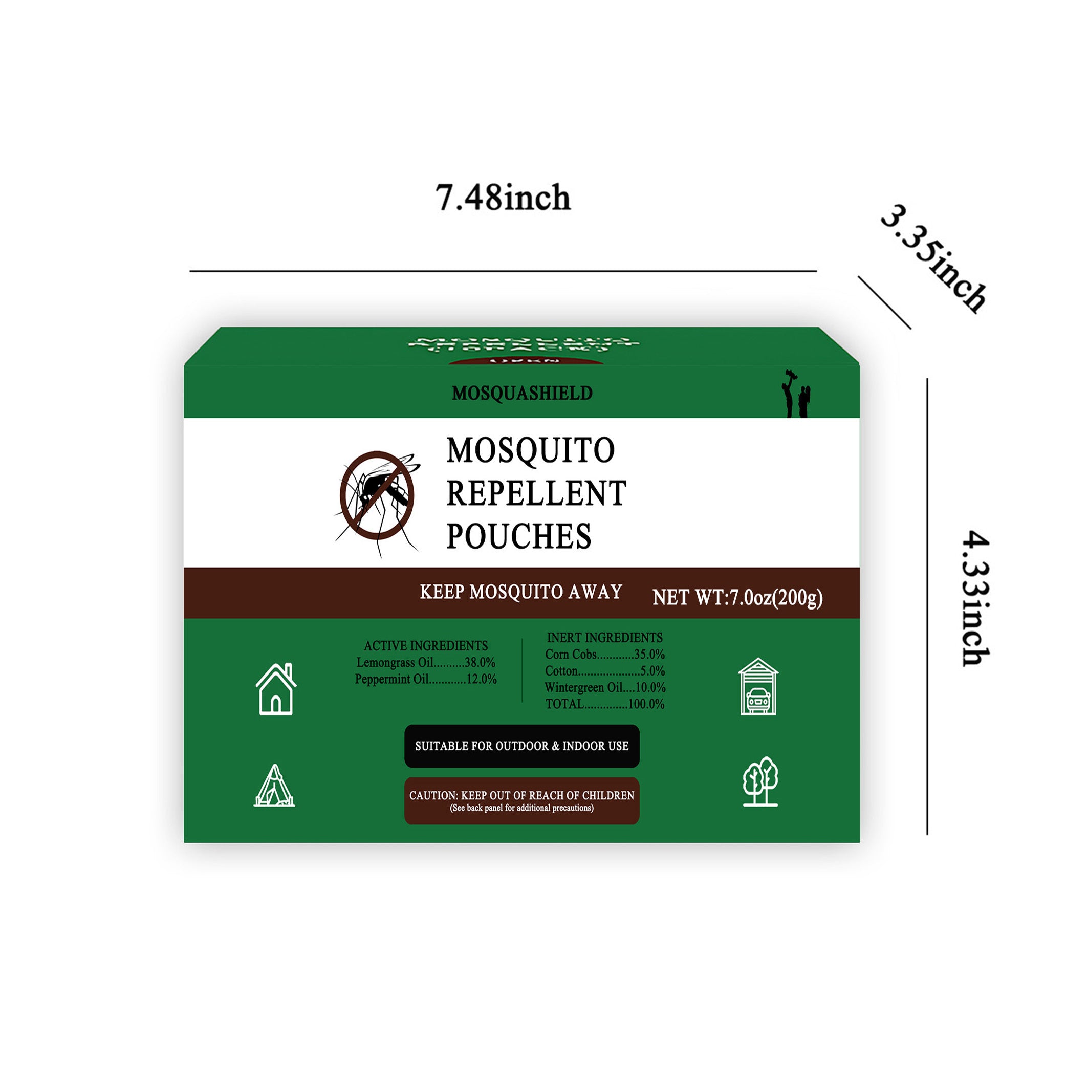 Mosquito Repellent for Patio, Indoor Mosquito Repellent Sachet, Mosquito Control for Garage, Outdoor Yard Mosquito Spray, Mosquito Repellent for Room, Travel Mosquito Repellent –  Must-Have Summer Mosquito Repellent 10 Pack