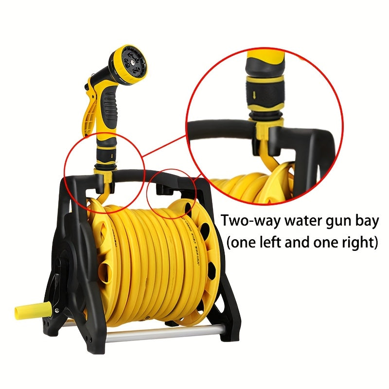 1pc Water Hose Reel Cart, Up to 115 Feet Length Water Hose, Portable Hose Holder, Outdoor Metal Garden Hose Reel, Colorful Box Packaging Can Be a Gift to Family And Friends