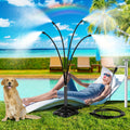 Mist Cooling System, Outdoor Patio Standing Mist, Portable Standing Mist Cooling System with 26.24ft. Spray Line, Upgraded Misting System for Patios, Pools, Gardens Watering, Water Play, Pet Cooling, No Plugging In Or Energized Use, 5 Water Pipes.