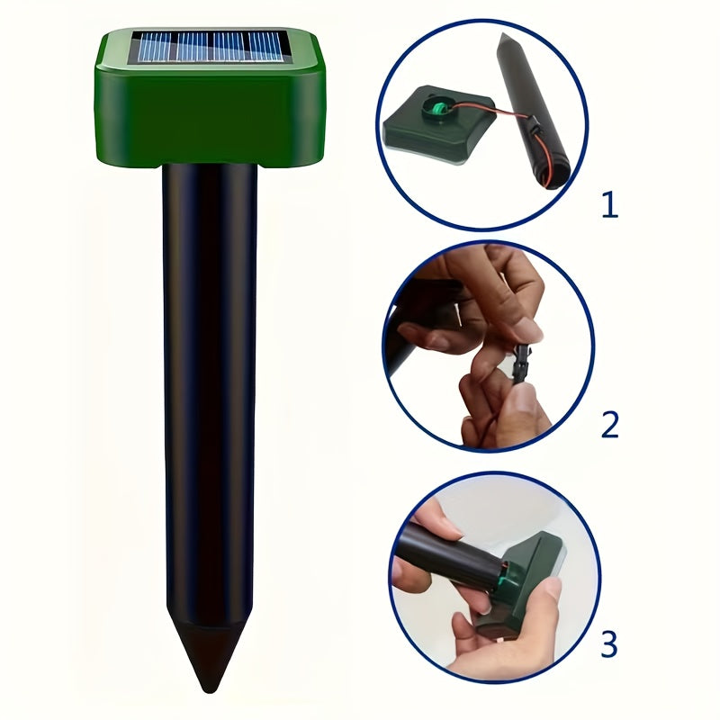 1/4/10pcs Ultrasonic Mouse Repellent Solar Device for Preventing Moles, Ground Squirrels, Field Mice, Lawn Garden Courtyard - to Repel Moles, Rats, Rodents