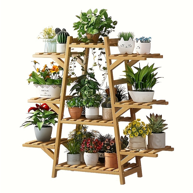 1 Balcony Plant Stand Storage Rack Indoor Succulent & Vine Plant Stand Plant Pot Rack Modern Living Room Floor-Standing Multi-Tier Storage Rack