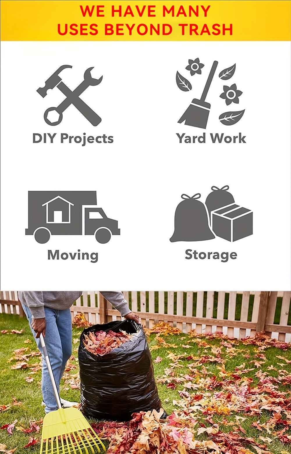Boxed Disposable Garbage Bag 2 Boxes of 140pcs Puncture Tear Resistant Trash Bags, 39 Gallon Capacity, Large 33 X 39 Inch Multipurpose Cleaning Supplies for Industrial, Garden, Home, And Commercial Use - Durable, Leak-Proof, And Easy to Use