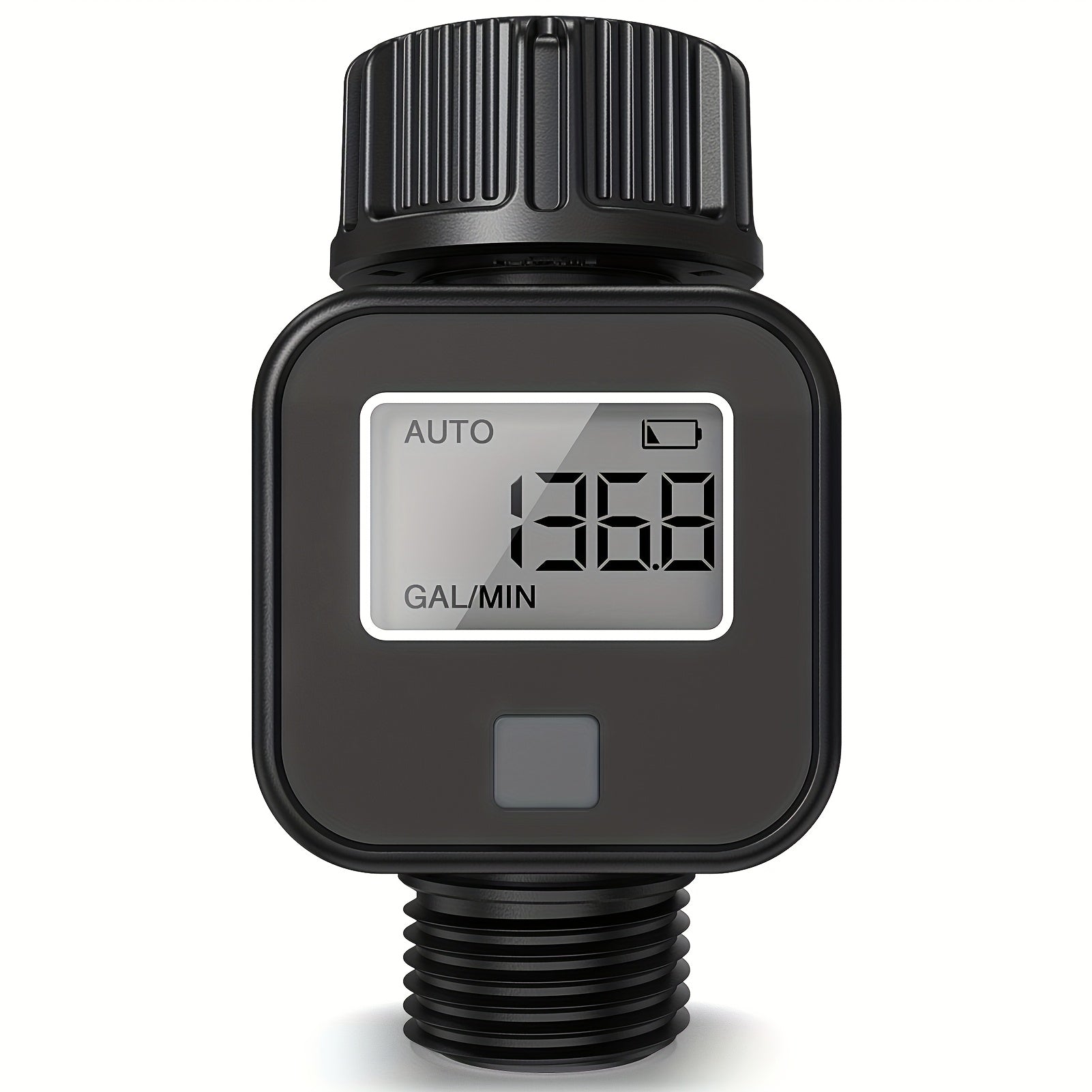 INSOMA Water Flow Meter with Brass Inlet And Outlet Metal Thread, IP55, Measure Gallon/Liter Consumption And Flow Rate for RV Water Tank Filling