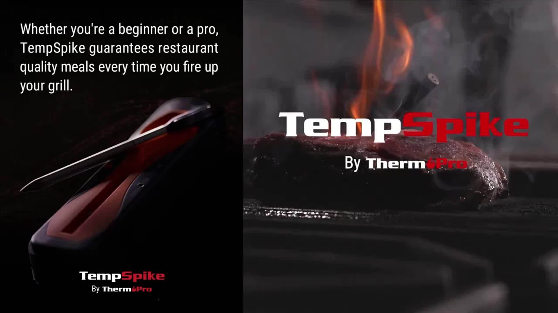 Thermopro Tempspike Meat Thermometer Digital, Meat Thermometer for Beef Lamb Chicken Turkey, Smoker Additions for Rotisserie Sous Vide BBQ Oven Air Fryer As a Gift