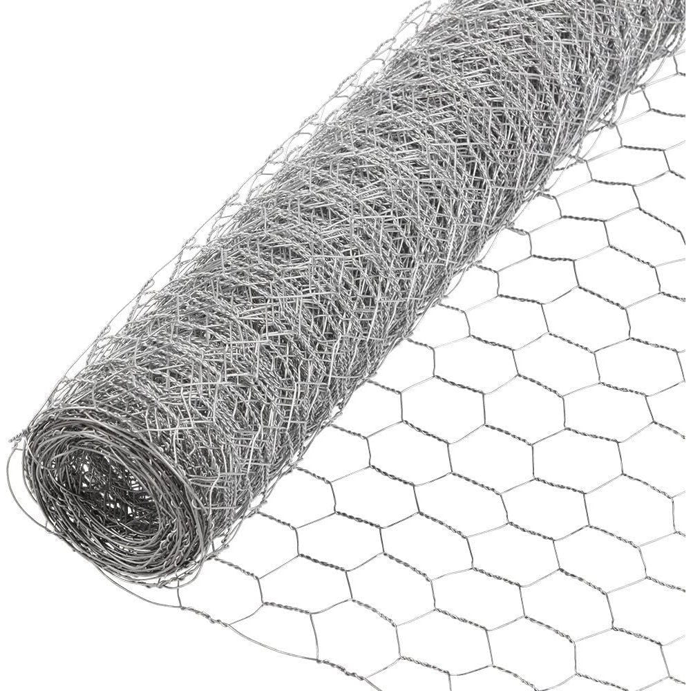 CAPHAUS 20 Gauge Galvanized Poultry Hex Netting with 2 inch Mesh