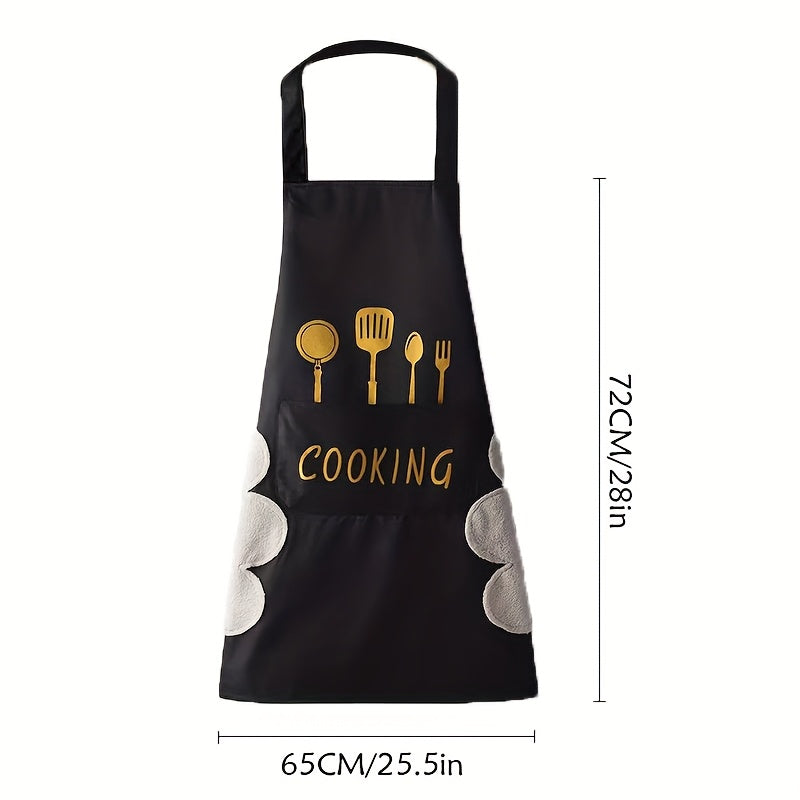 Set of 2 Aprons with Pockets, Water And Oil Repellent, Adjustable Smudge Resistant Chef'S Apron for Cooking, Baking, Gardening, Painting - 28.3" X 25.5"
