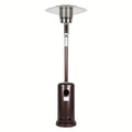 48, 000 BTU Bronze Outdoor Propane Patio Heater with Wheels | Commercial & Residential Use, Metal Tower, Radiant Heating, Freestanding, Includes Lighter Device