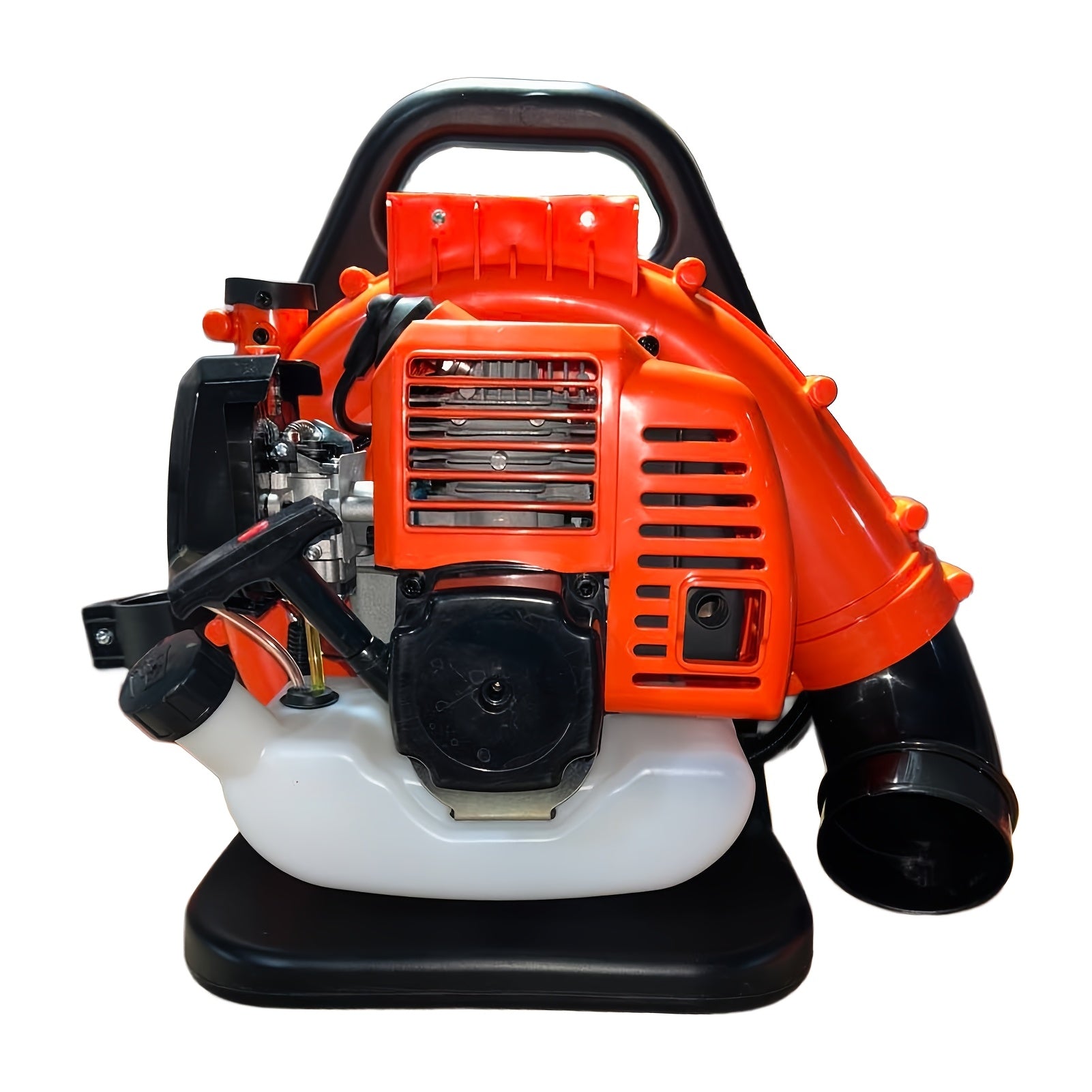 70.92 "x 17.73" X 17.73" Air-cooled Two-stroke Gas Engine, Backpack Style Blade Blower, High-power Two-stroke Strong Wind ABS Garden Backpack Style Snow Blower (orange)