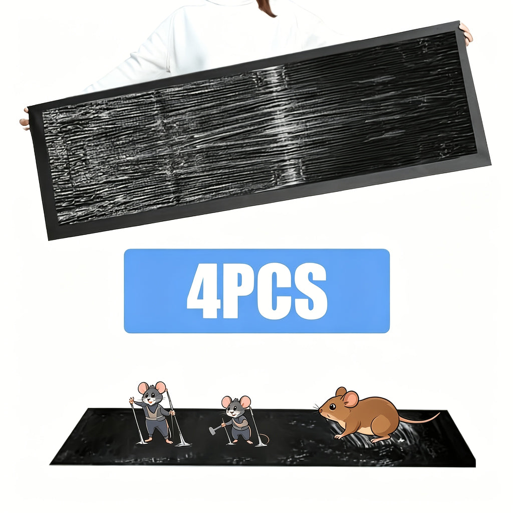 [Non-Toxic Mouse Trap] 4/8pcs Sticky Mouse Carpet Trap-47.24 Inches/23.62 Inches Strong Adhesive Mouse Trap, Non-Toxic, Suitable for Home Gardens, Warehouses And Other Places, No Need for Electricity, Inconspicuous And Convenient to Set Traps