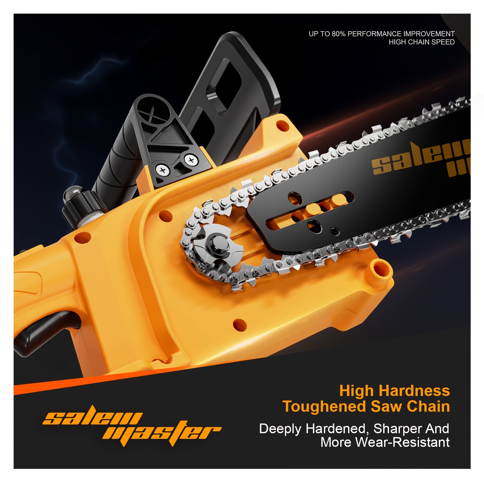 Flash [Free Battery*2/1] 12"/8"/6" Cordless Chainsaw with Auto-Lubrication & Tool-Free Chain Tension | 4.0Ah Li-ion Battery & Overload Protection | Compact Lightweight Design for Women/Seniors | Cuts Trees/Limbs, Black Friday Discounts