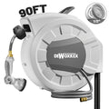 1pc 1/2 Inch 40/70/100/110/130ft Retractable Hose Reel | Super Heavy Duty, Auto Rewind, Slow Return System, Any Length Lock, 180° Swivel Wall Mount Bracket, Ideal for Outdoor Garden & Lawn