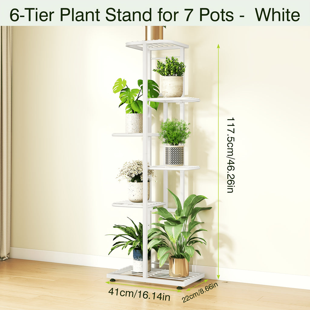 4/5 Tier Indoor Metal Plant Stand Garden Shelf for Balcony, Patio, Living Room Perfect for Flowers, Herbs, Greenhous, Multi-functional Metal Display Plant Stand, for Plant Lovers